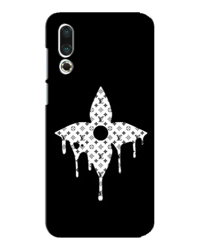 Чехол для Meizu 16s с картинкой «Цветочная монограмма»