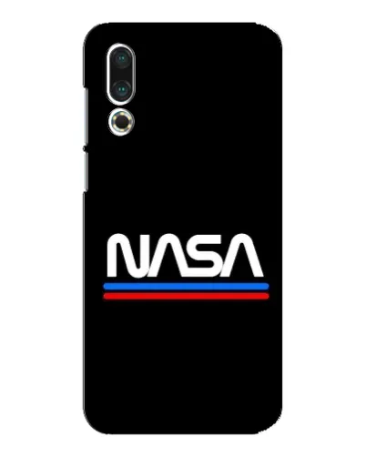 Чехол для Meizu 16s с картинкой «NASA — классика Red Blue» Чехол для Meizu 16s с картинкой «NASA — классика Red Blue»