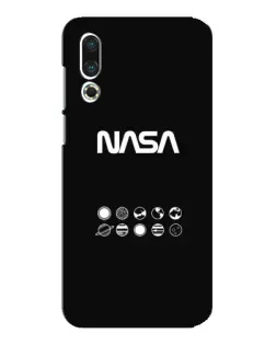 Чехол для Meizu 16s с картинкой «NASA — технический принт»