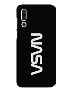 Чехол для Meizu 16s с картинкой «NASA — вертикальный логотип»
