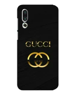 Чехол для Meizu 16s с картинкой «Золотой логотип Gucci»