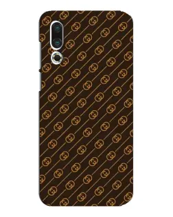 Чехол для Meizu 16s с картинкой «Gucci — золотые диагонали»
