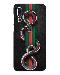 Чехол для Meizu 16s с картинкой «Gucci — змея на полосе»