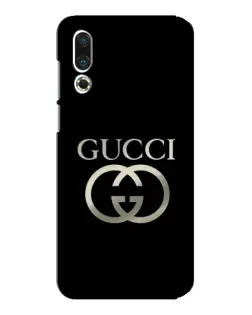 Чехол для Meizu 16s с картинкой «Gucci — золото на черном»