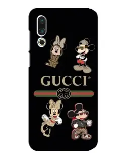 Чехол для Meizu 16s с картинкой «Gucci — герои Disney и монограмма»