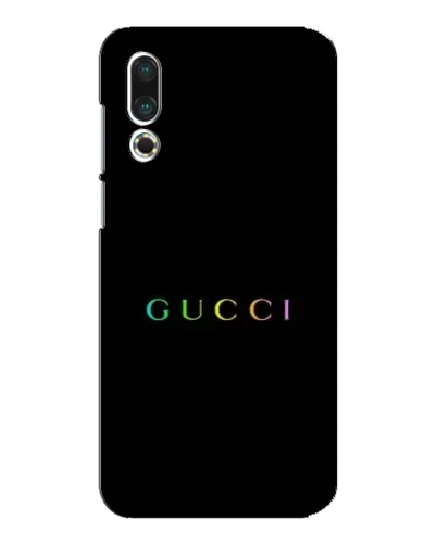 Чехол для Meizu 16s с картинкой «Gucci — неоновый минимализм» Чехол для Meizu 16s с картинкой «Gucci — неоновый минимализм»