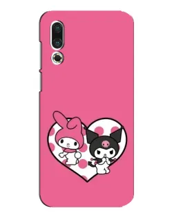 Чохол для Meizu 16s з картинкою «Kuromi та My Melody»