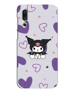Чохол для Meizu 16s з картинкою «Kuromi та лавандові серця»