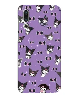 Чохол для Meizu 16s з картинкою «Kuromi — патерн»