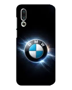 Чехол для Meizu 16s с картинкой «BMW — неоновое сияние»