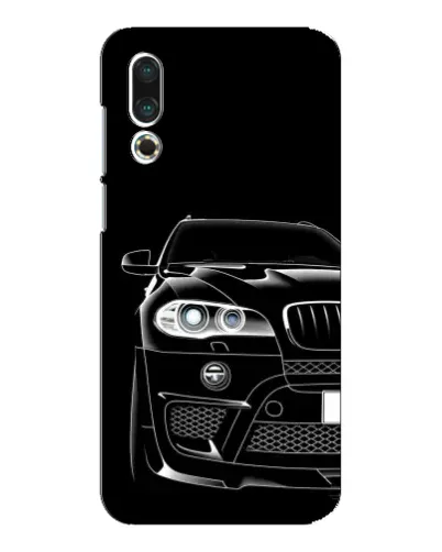 Чехол для Meizu 16s с картинкой «Темный силуэт BMW»