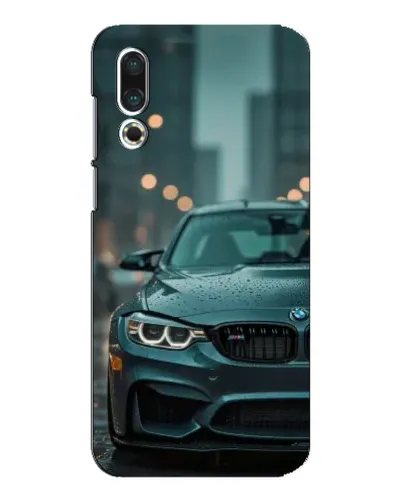 Чехол для Meizu 16s с картинкой «BMW в огнях города»