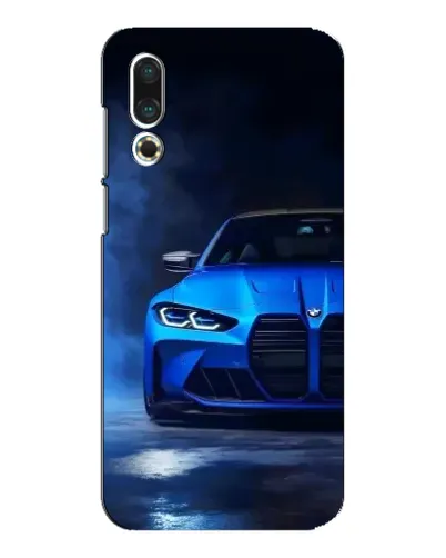 Чехол для Meizu 16s с картинкой «Голубая BMW M4»