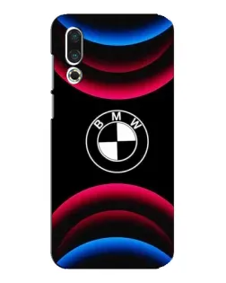 Чехол для Meizu 16s с картинкой «Логотип BMW и неоновые дуги»