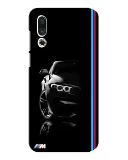 Чехол для Meizu 16s с картинкой «Силуэт BMW в темноте»