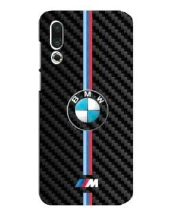Чехол для Meizu 16s с картинкой «Эмблема BMW и карбон»