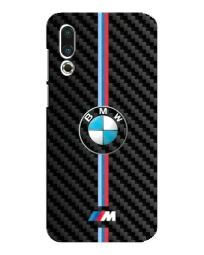 Чехол для Meizu 16s с картинкой «Эмблема BMW и карбон»