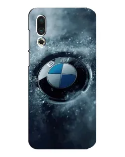 Чехол для Meizu 16s с картинкой «Логотип BMW — лед»