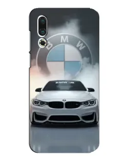 Чехол для Meizu 16s с картинкой «BMW в белом дыму»