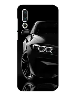 Чехол для Meizu 16s с картинкой «Черная BMW — профиль»