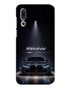 Чехол для Meizu 16s с картинкой «BMW сквозь ночной город»