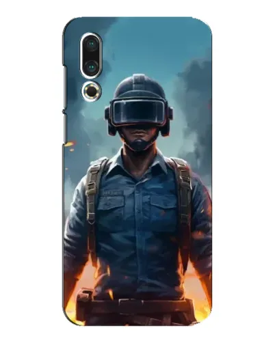 Чехол для Meizu 16s с картинкой «PUBG — реалистичный герой»