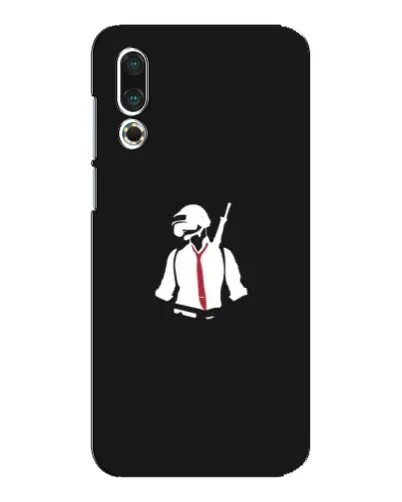 Чехол для Meizu 16s с картинкой «PUBG — силуэт воина»