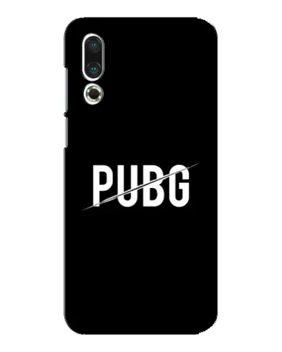 Чехол для Meizu 16s с картинкой «PUBG — белый логотип»