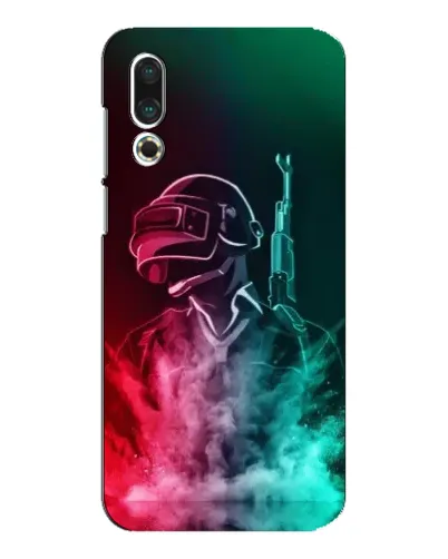 Чехол для Meizu 16s с картинкой «PUBG — огненный воин»