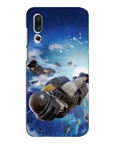 Чехол для Meizu 16s с картинкой «Десант PUBG — прыжок»