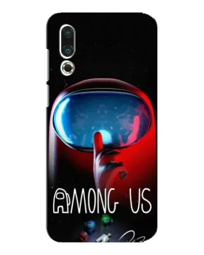 Чехол для Meizu 16s с картинкой «Красный импостер — макро»