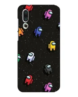 Чехол для Meizu 16s с картинкой «Космический паттерн Among Us»