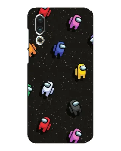 Чехол для Meizu 16s с картинкой «Космический паттерн Among Us»