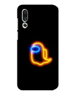 Чехол для Meizu 16s с картинкой «Among Us неоновое сияние»