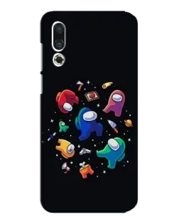 Чехол для Meizu 16s с картинкой «Among Us космос»