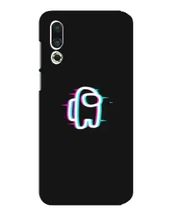 Чехол для Meizu 16s с картинкой «Among Us неон»