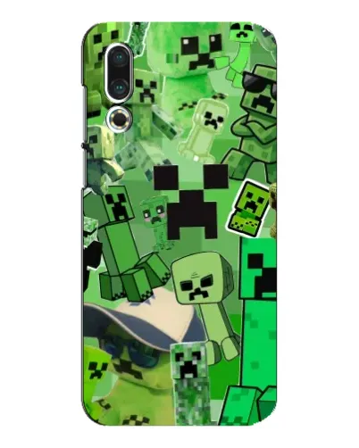 Чехол для Meizu 16s с картинкой «Криперы Minecraft» Чехол для Meizu 16s с картинкой «Криперы Minecraft»