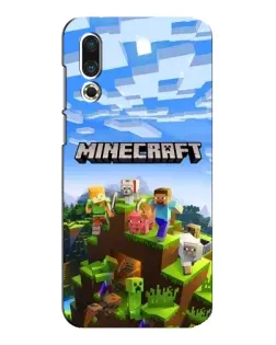 Чехол для Meizu 16s с картинкой «Minecraft классический мир»