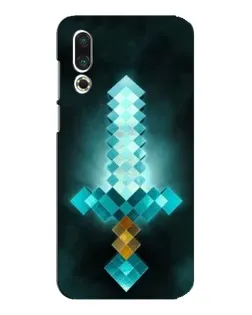 Чехол для Meizu 16s с картинкой «Алмазный меч неон»