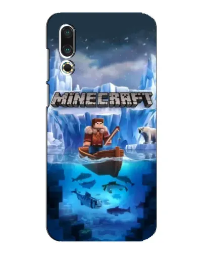 Чехол для Meizu 16s с картинкой «Minecraft ледяной мир» Чехол для Meizu 16s с картинкой «Minecraft ледяной мир»