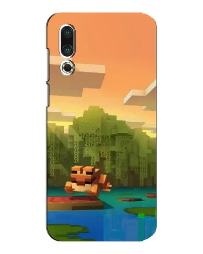 Чехол для Meizu 16s с картинкой «Майнкрафт закат солнца» Чехол для Meizu 16s с картинкой «Майнкрафт закат солнца»