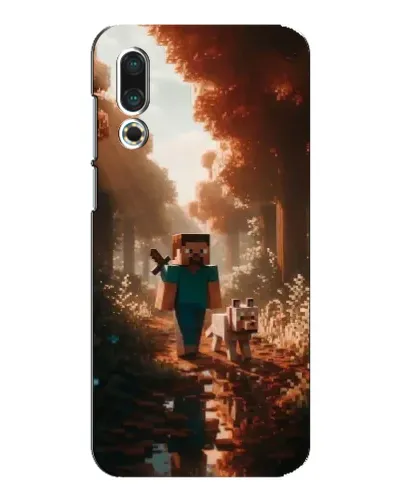 Чехол для Meizu 16s с картинкой «Стив в лесу» Чехол для Meizu 16s с картинкой «Стив в лесу»