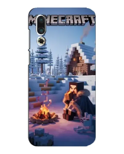 Чехол для Meizu 16s с картинкой «Зимний Minecraft» Чехол для Meizu 16s с картинкой «Зимний Minecraft»