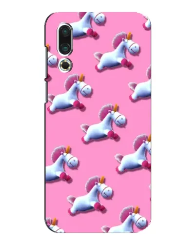 Чехол для Meizu 16s с картинкой «Единороги на розовом»