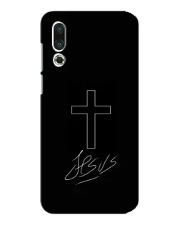 Чохол для Meizu 16s з картинкою «Графічний хрест Jesus» Чохол для Meizu 16s з картинкою «Графічний хрест Jesus»