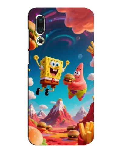 Чехол для Meizu 16s с картинкой «Космический фастфуд»