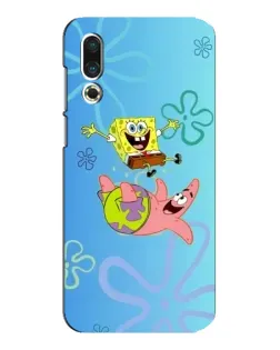 Чехол для Meizu 16s с картинкой «Спанч Боб и Патрик»