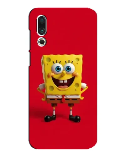 Чехол для Meizu 16s с картинкой «Спанч Боб на красном»