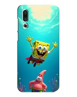 Чохол для Meizu 16s з картинкою «Спанч Боб під водою»