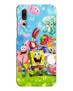 Чохол для Meizu 16s з картинкою «Губка Боб та друзі»
